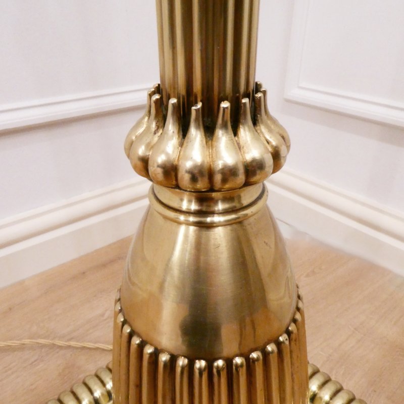 Victorian Brass Floor Lamp - Image 9