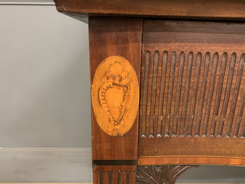 George III Serpentine Mahogany Serving Table - Image 9