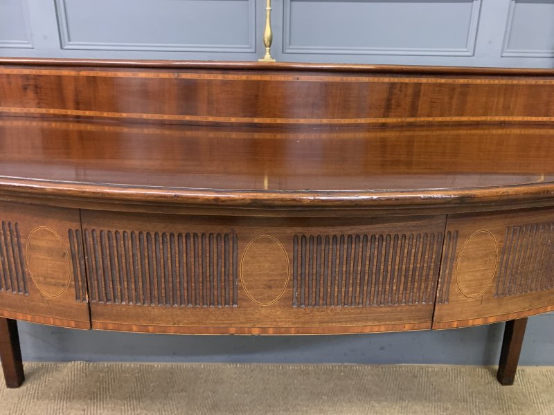 George III Serpentine Mahogany Serving Table - Image 3