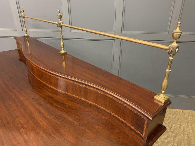 George III Serpentine Mahogany Serving Table - Image 10