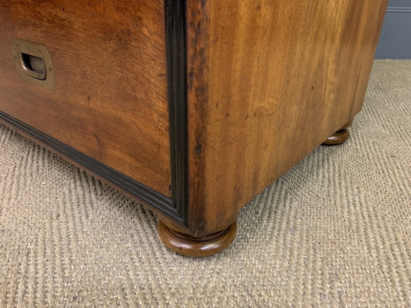 19th Century Camphor Wood Secretaire Military Chest - Image 18