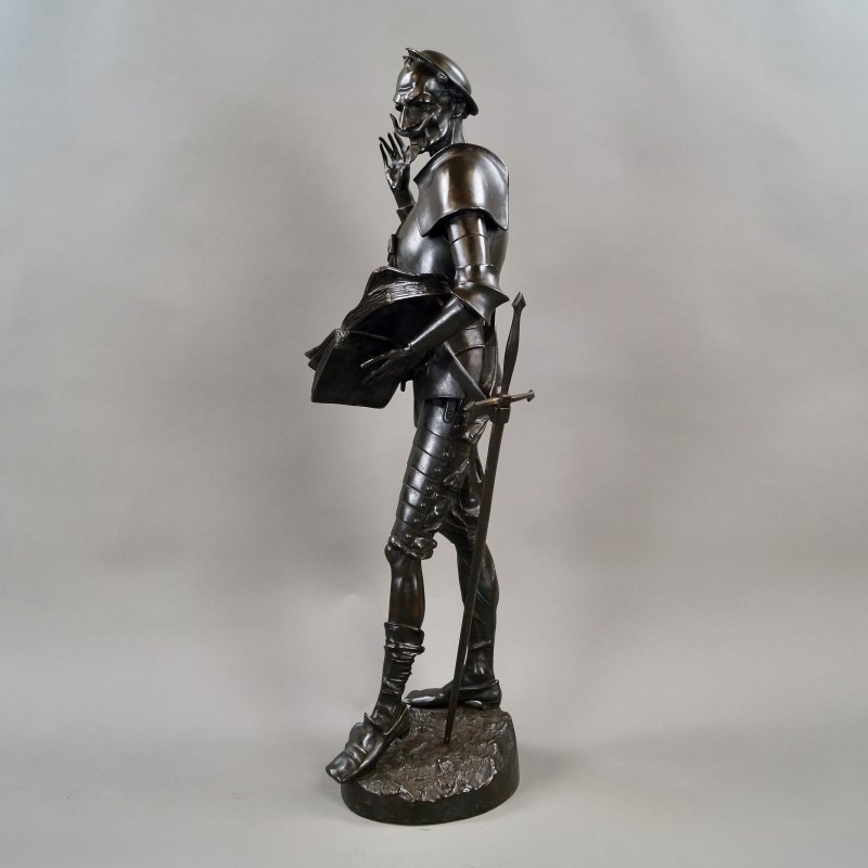 Bronze Figure Of Don Quixote By Machault - Image 3