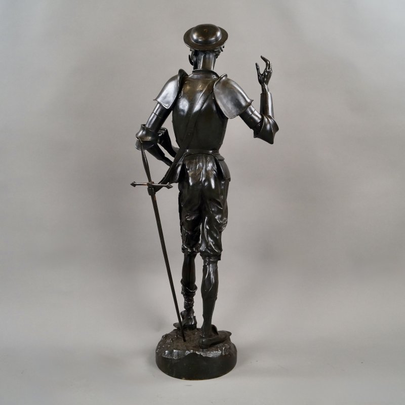 Bronze Figure Of Don Quixote By Machault - Image 6