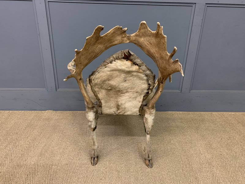 19th Century Stags Antler Armchair - Image 6