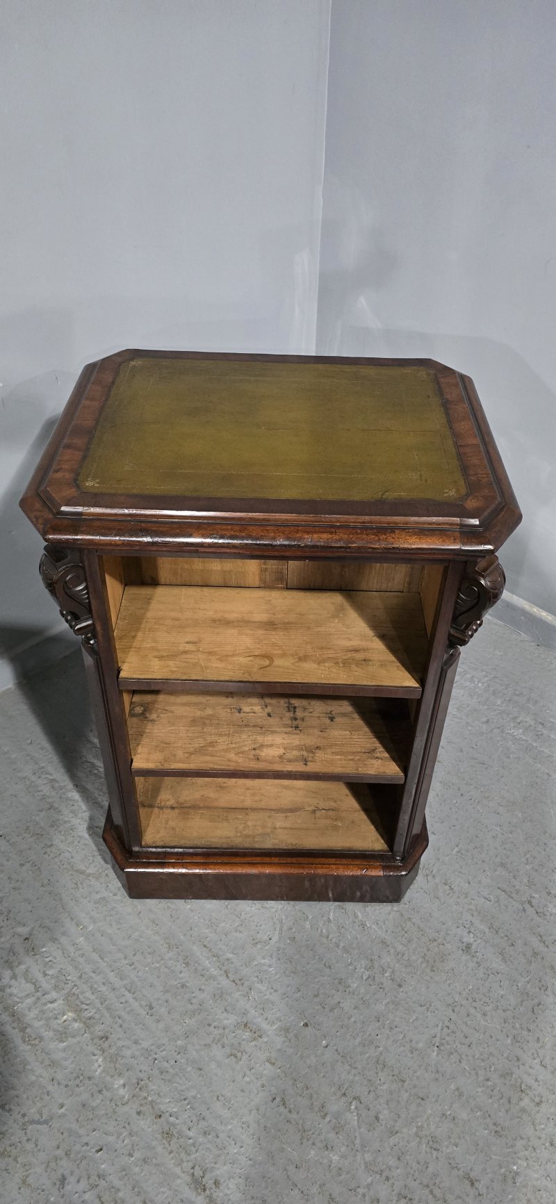 Rare Freestanding Mahogany Open Adjustable Bookcase - Image 8