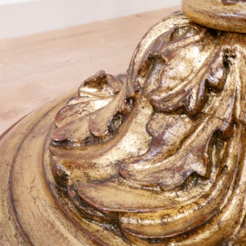 Pair of Italian Baroque Style Giltwood Floor Lamps - Image 6