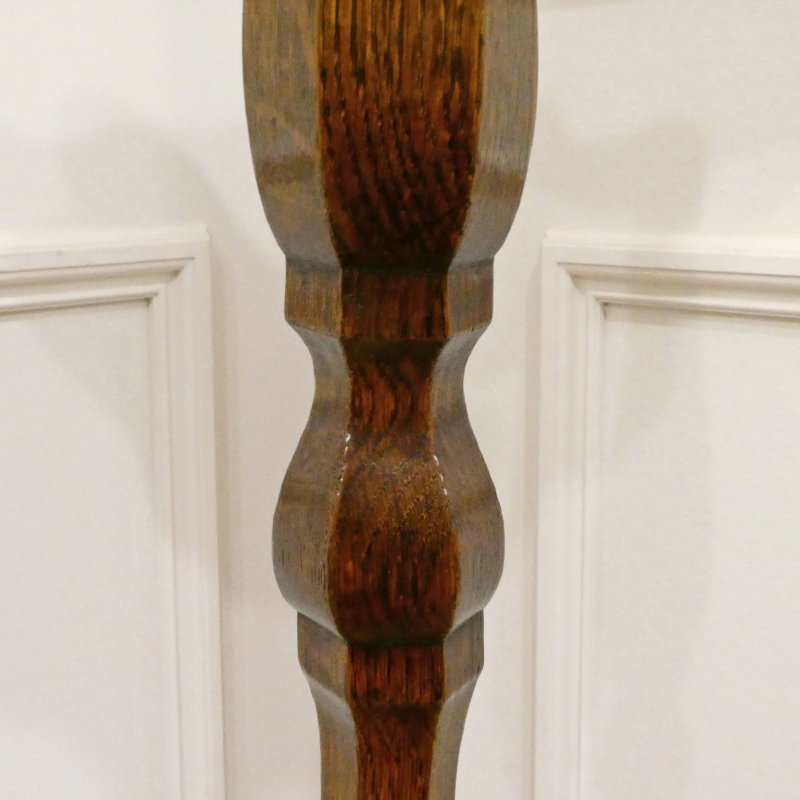 Pair of Edwardian Oak Torchères or Plant Stands - Image 9