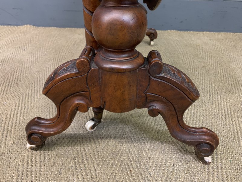 Large Victorian Burr Walnut Sutherland Table - Image 2