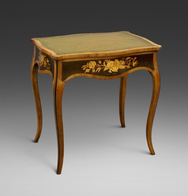 A Fine Marquetry Inlaid Writhing Table