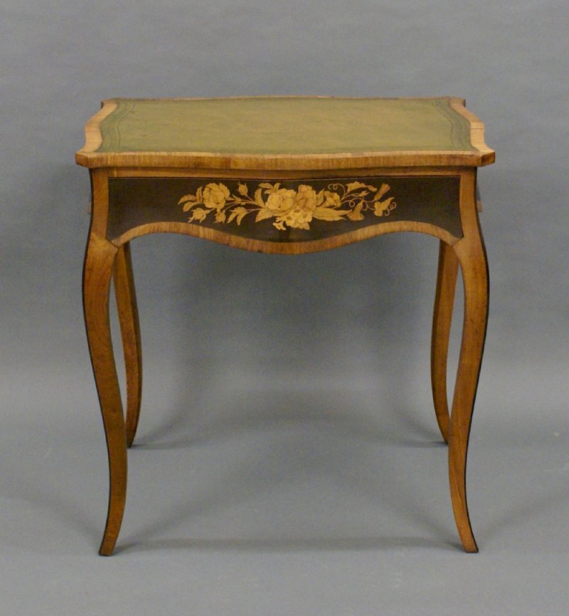 A Fine Marquetry Inlaid Writhing Table - Image 2