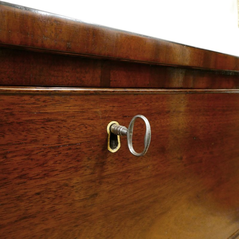 Regency Mahogany Bow Fronted Chest of Drawers - Image 4