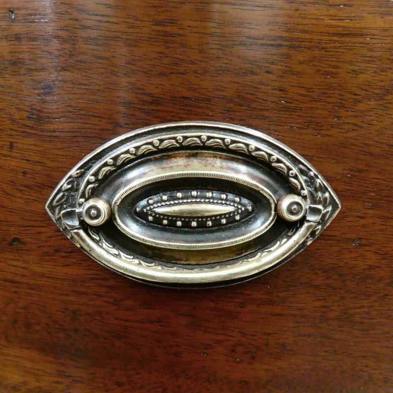 Regency Mahogany Bow Fronted Chest of Drawers - Image 3