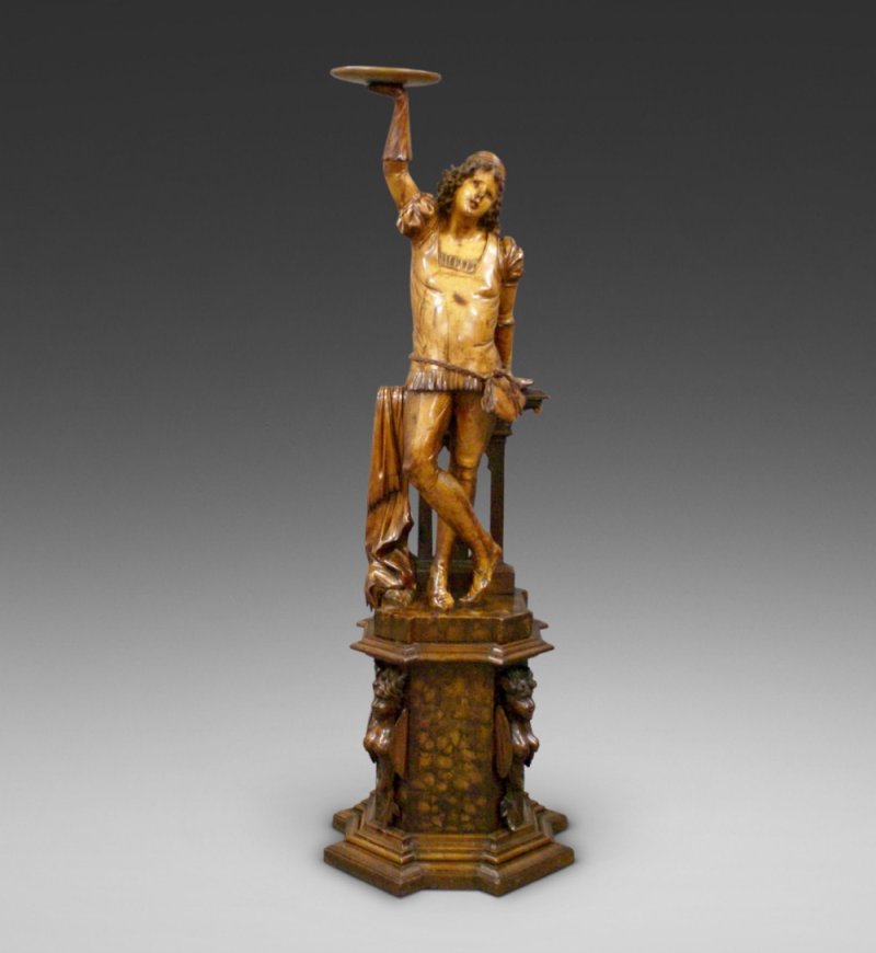 A Large Beautifully Carved Figure Of A Young Woman