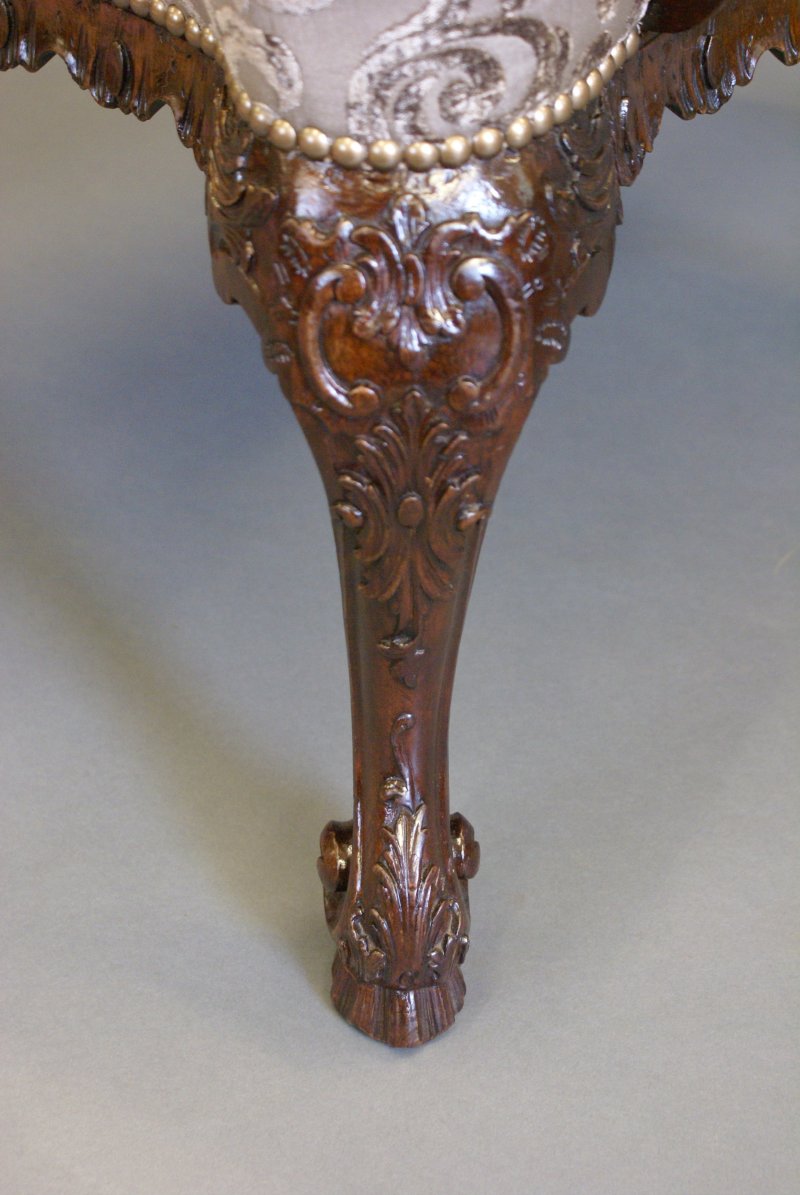 A George II Style Mahogany Gainsborough/library Arm Chair - Image 5