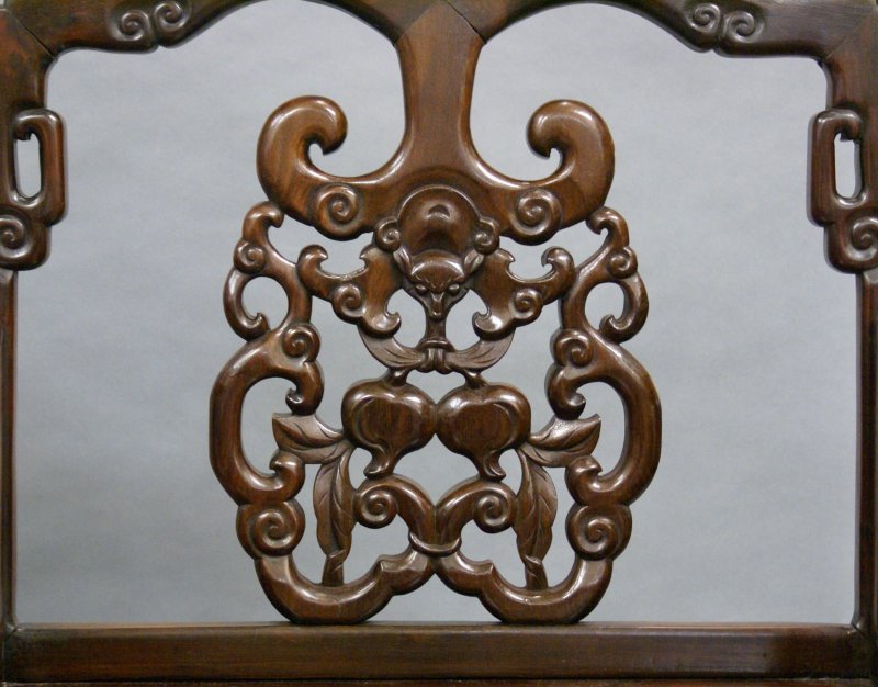 A Pair Of Chinese Qing Dynasty, Hongmu Chairs - Image 2