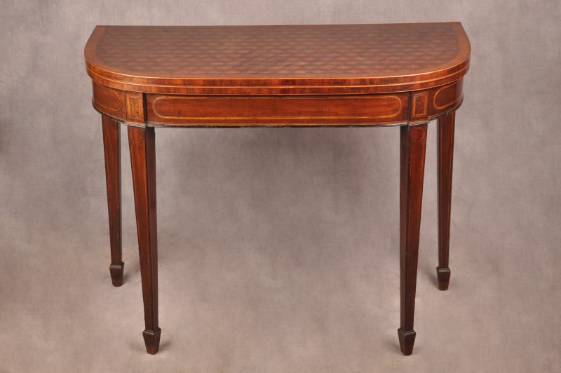 Fine 18th Century Parquetry Card Table