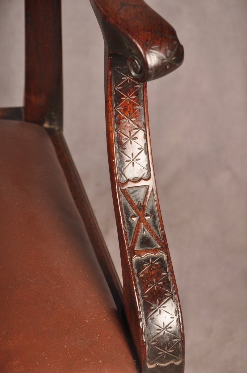 Fine 18th Century Mahogany Chippendale Armchair - Image 3