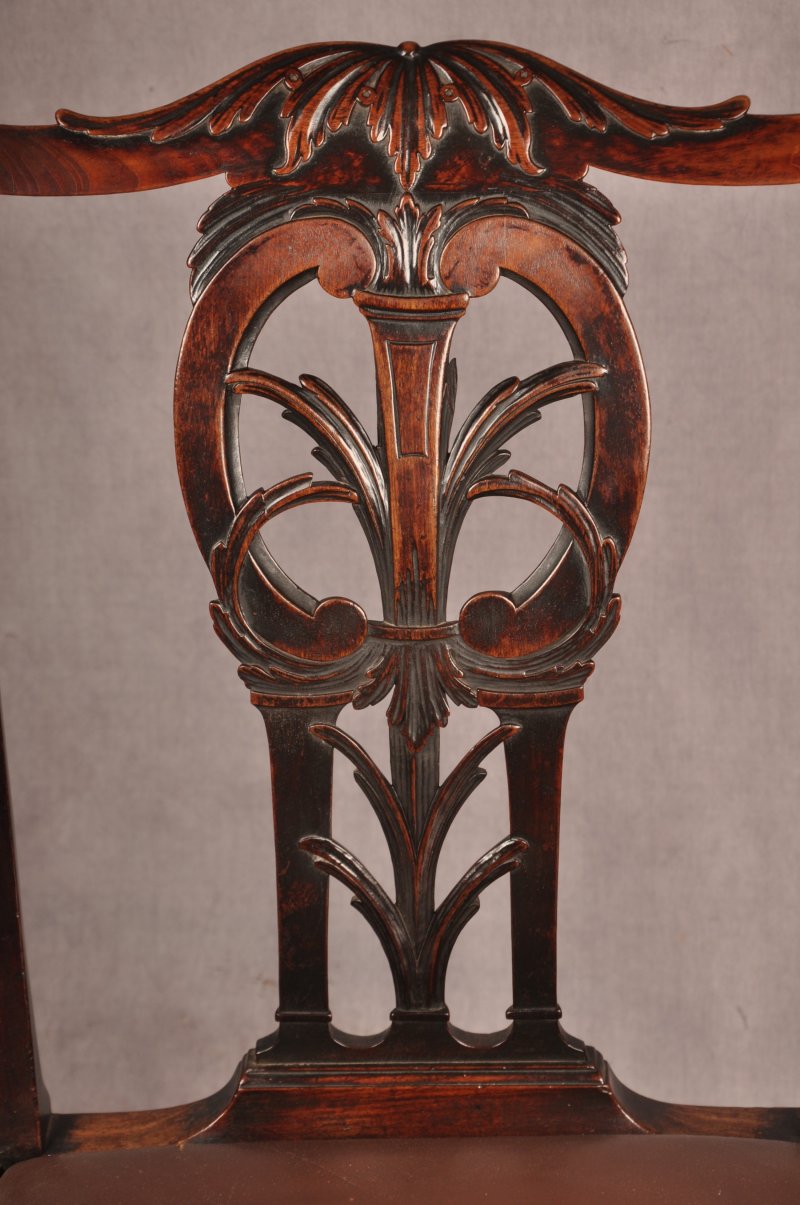 Fine 18th Century Mahogany Chippendale Armchair - Image 2