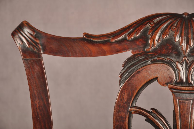 Fine 18th Century Mahogany Chippendale Armchair - Image 4