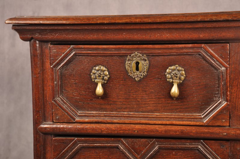 Charles II Oak Chest Of Drawers - Image 8