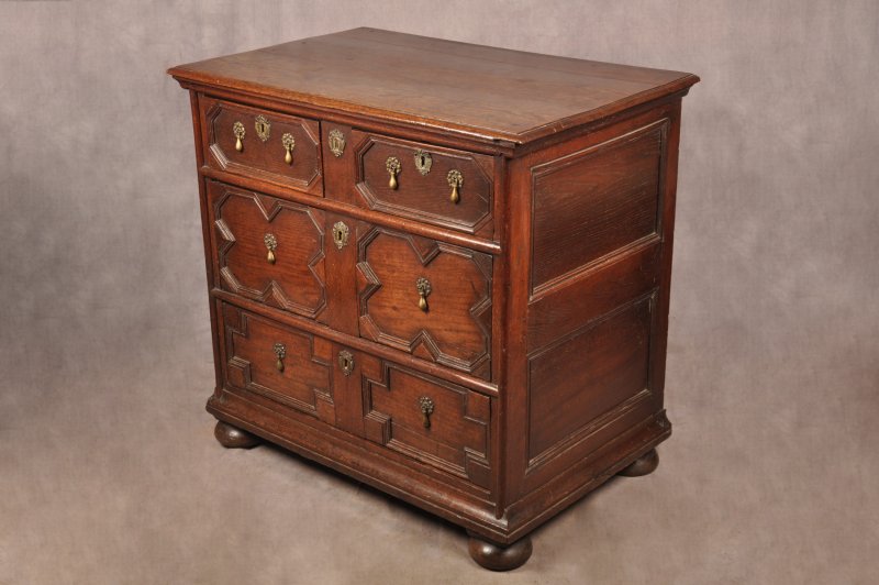 Charles II Oak Chest Of Drawers - Image 18