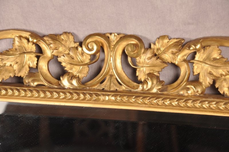 Large Early 19th Century Florentine Giltwood Mirror - Image 3