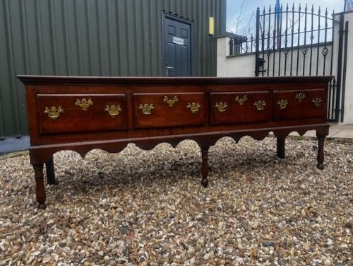 A George III Period Oak Dresser Base