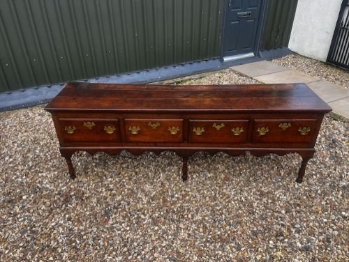 A George III Period Oak Dresser Base - Image 2