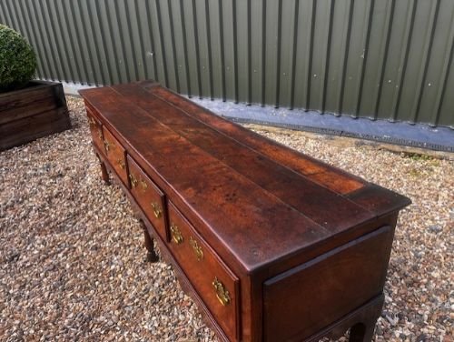 A George III Period Oak Dresser Base - Image 14