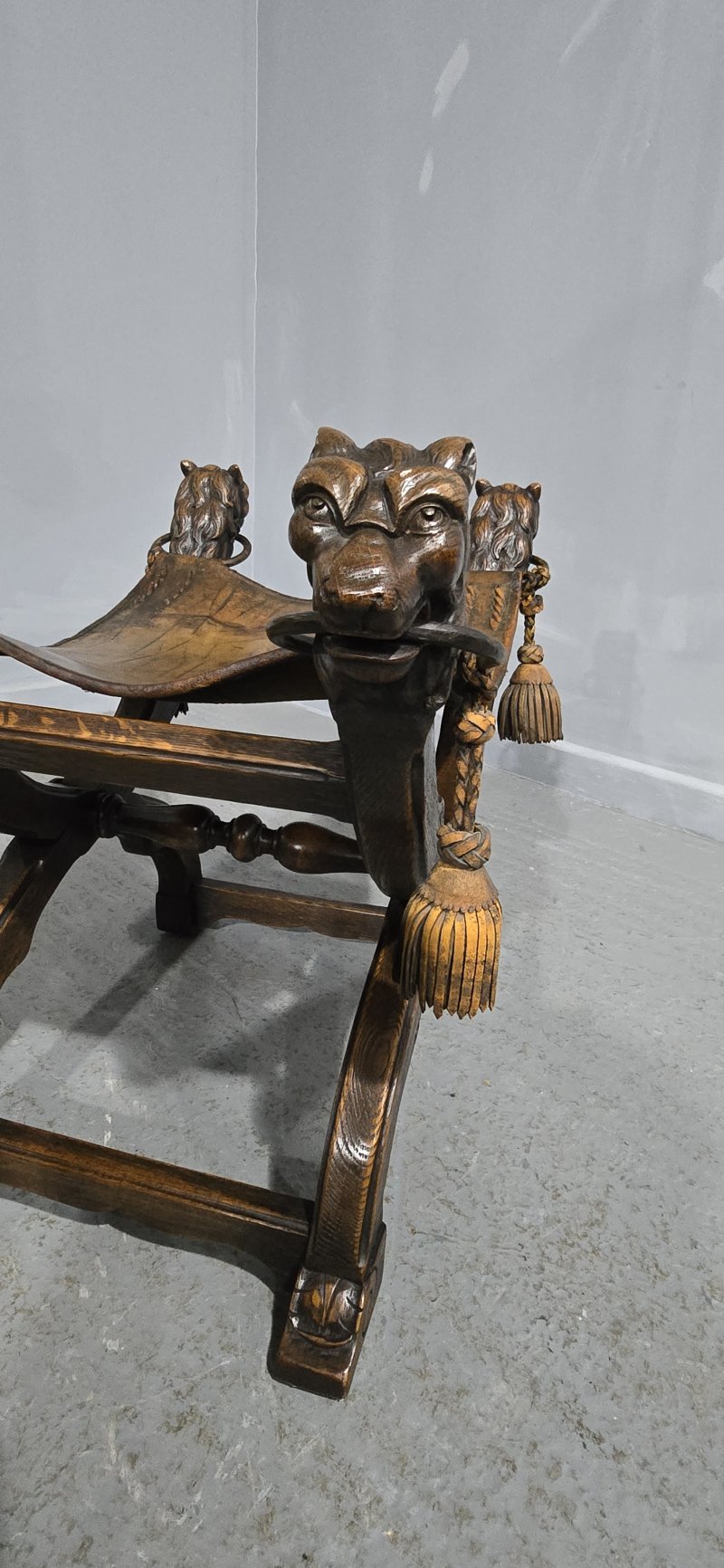 Superb Walnut X Framed Stool - Image 8