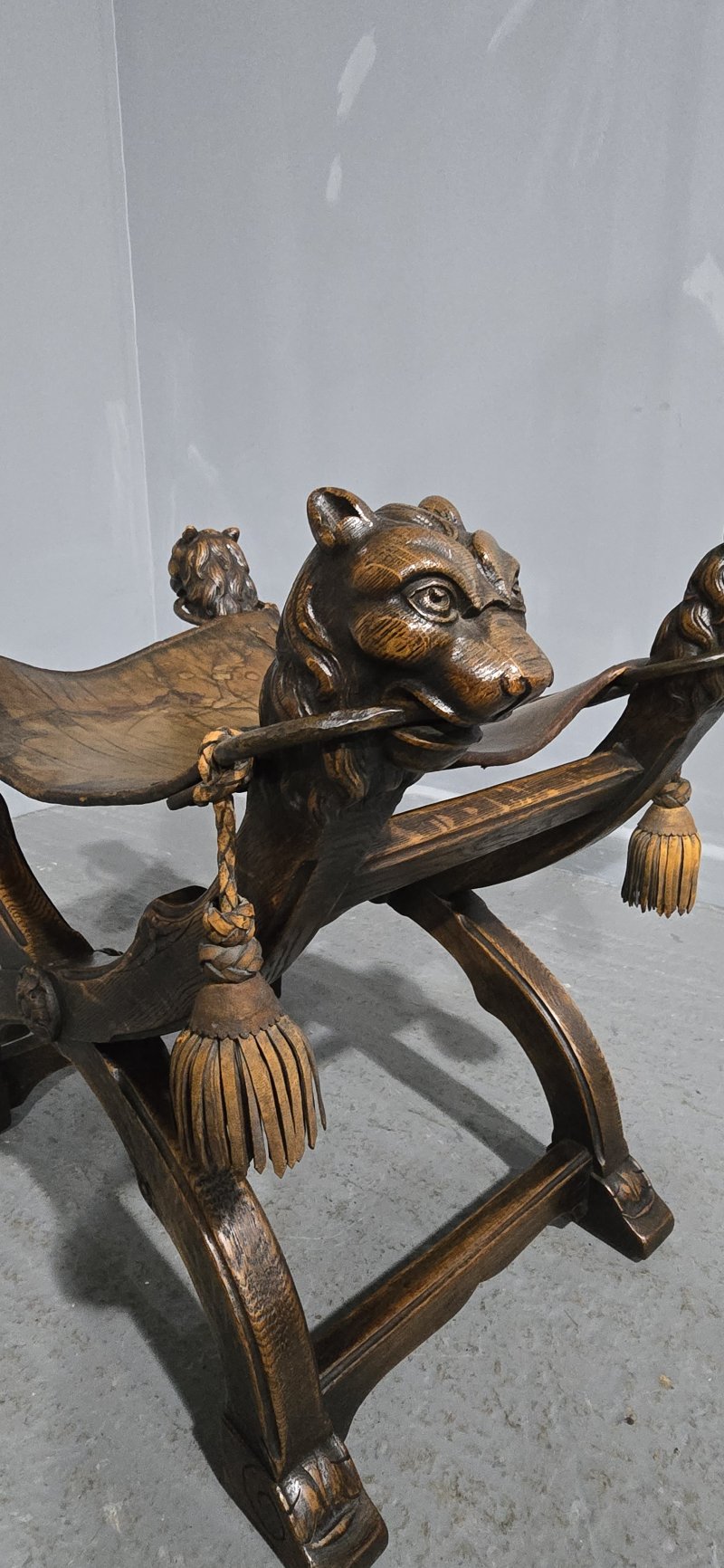 Superb Walnut X Framed Stool - Image 6