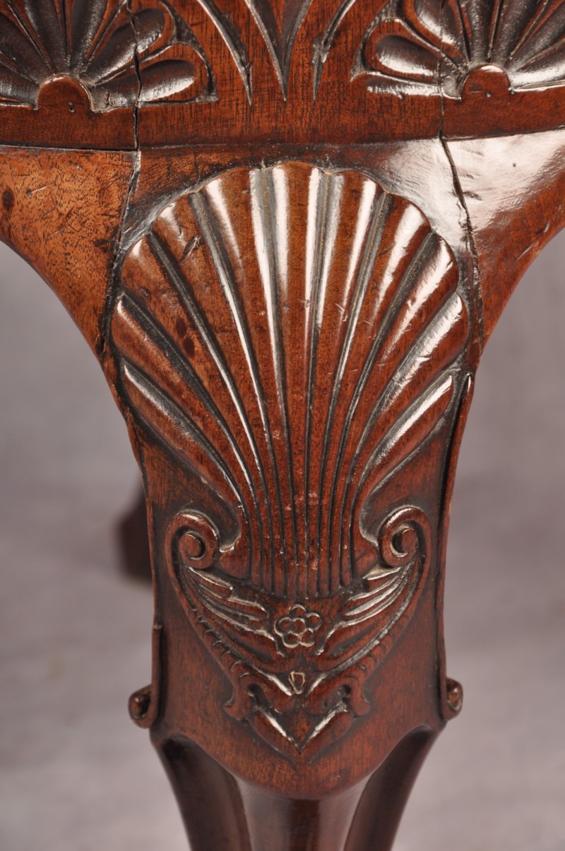 A Rare Dated 18th Century Irish Mahogany Desk Chair - Image 3