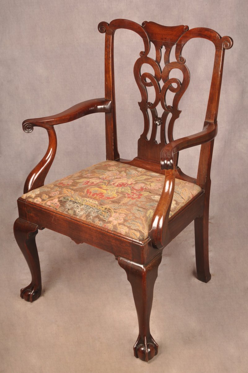 Fine 18th Century Irish Mahogany Armchair