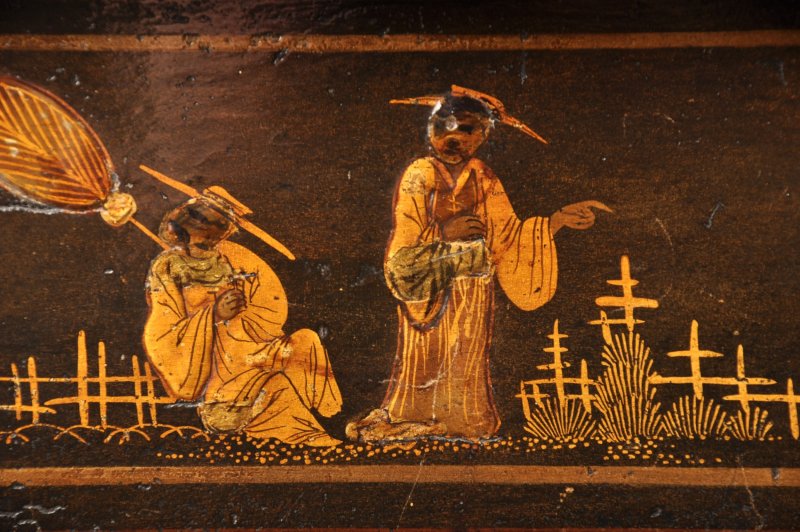 Rare Early 18th Century Chinoiserie-japanned Chest On Stand - Image 10