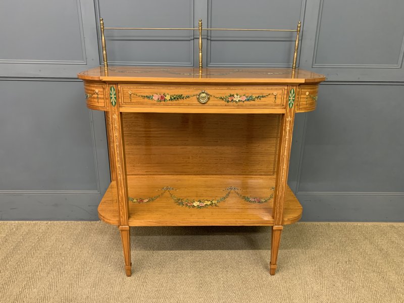 Painted Satinwood Side Table - Image 7