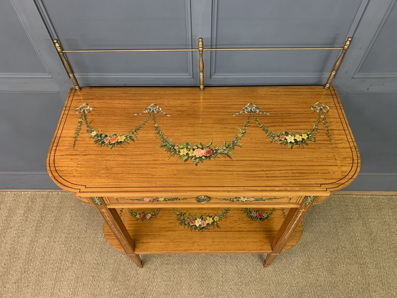 Painted Satinwood Side Table - Image 15