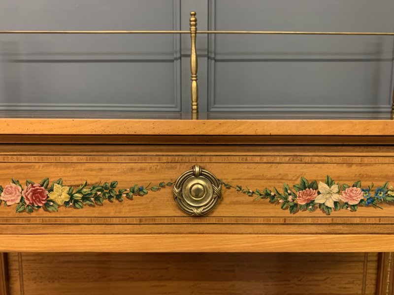 Painted Satinwood Side Table - Image 5