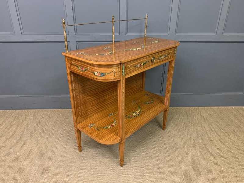 Painted Satinwood Side Table - Image 9