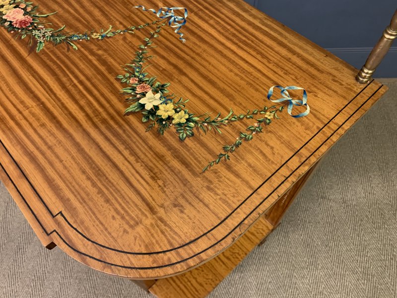 Painted Satinwood Side Table - Image 18