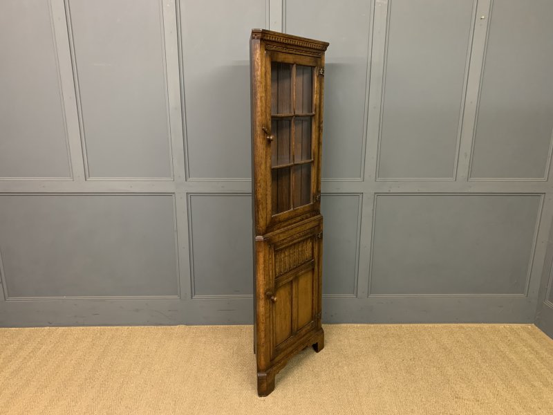 Ipswich Oak Corner Cabinet - Image 4