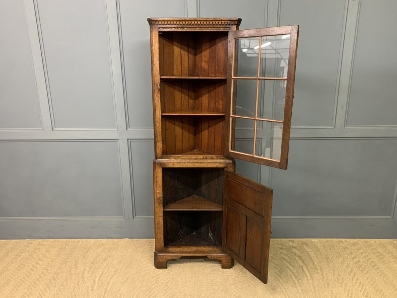 Ipswich Oak Corner Cabinet - Image 8