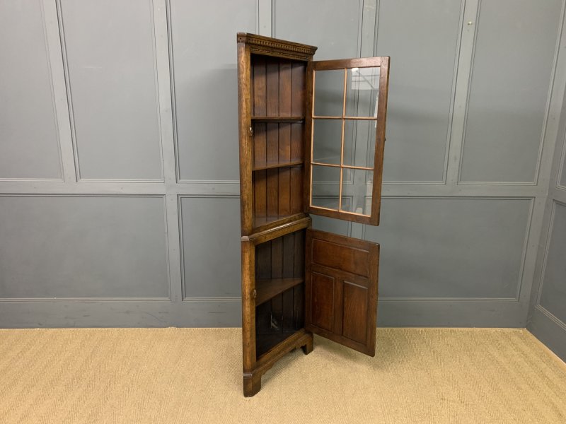 Ipswich Oak Corner Cabinet - Image 11