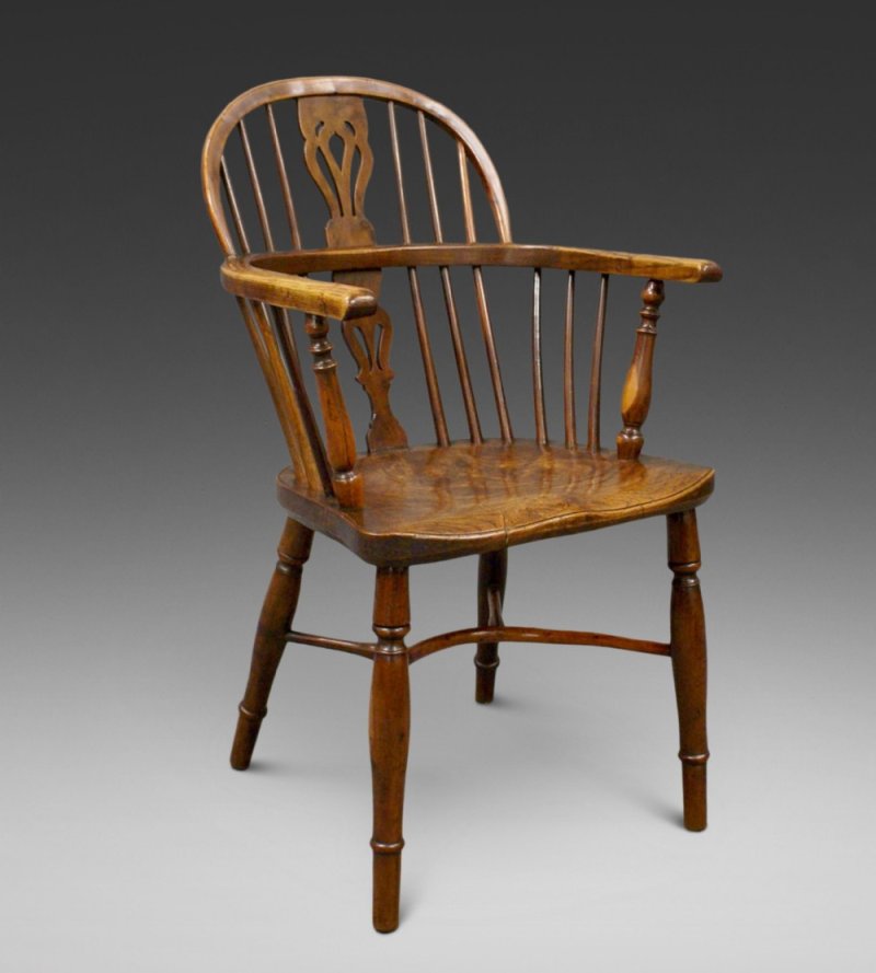 A Yew Tree & Elm Armchair