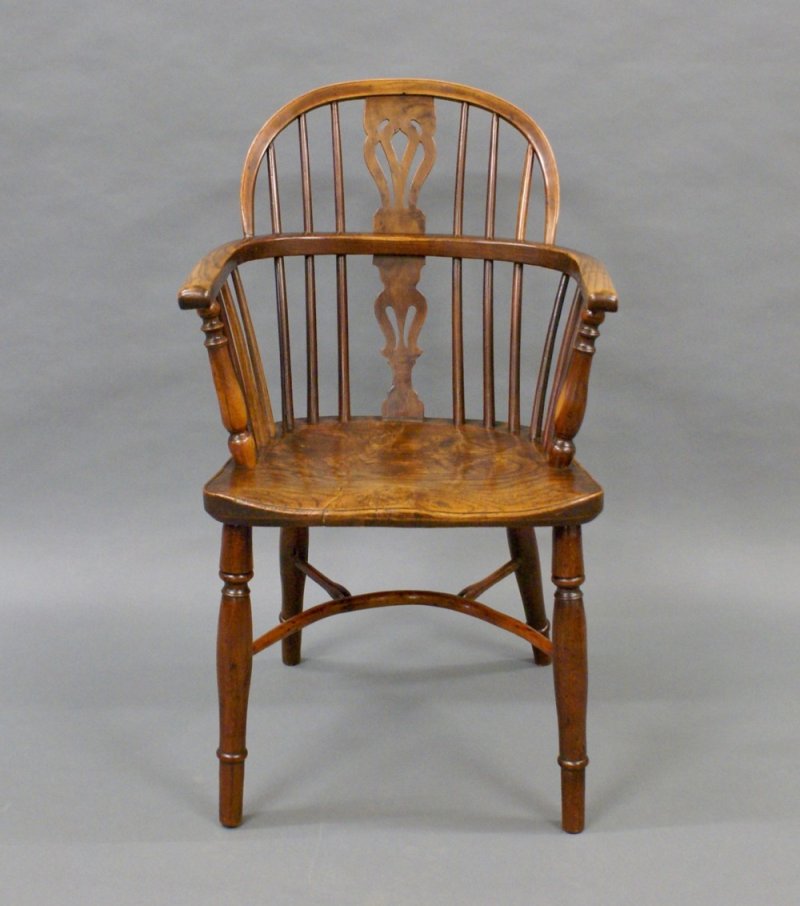 A Yew Tree & Elm Armchair - Image 2
