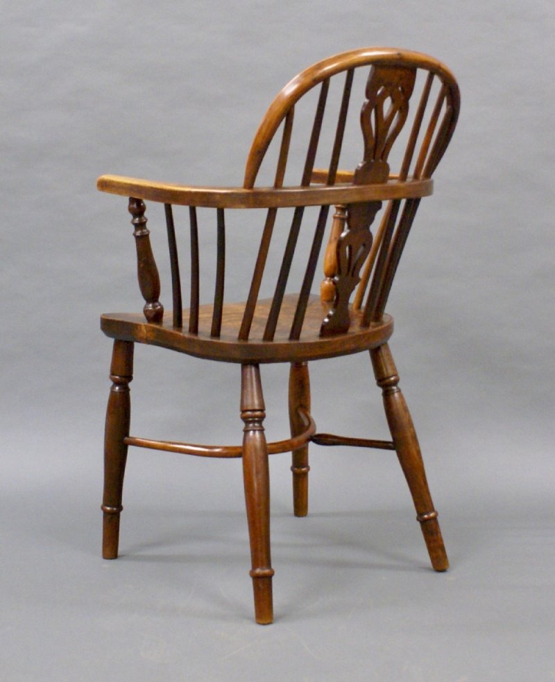 A Yew Tree & Elm Armchair - Image 4