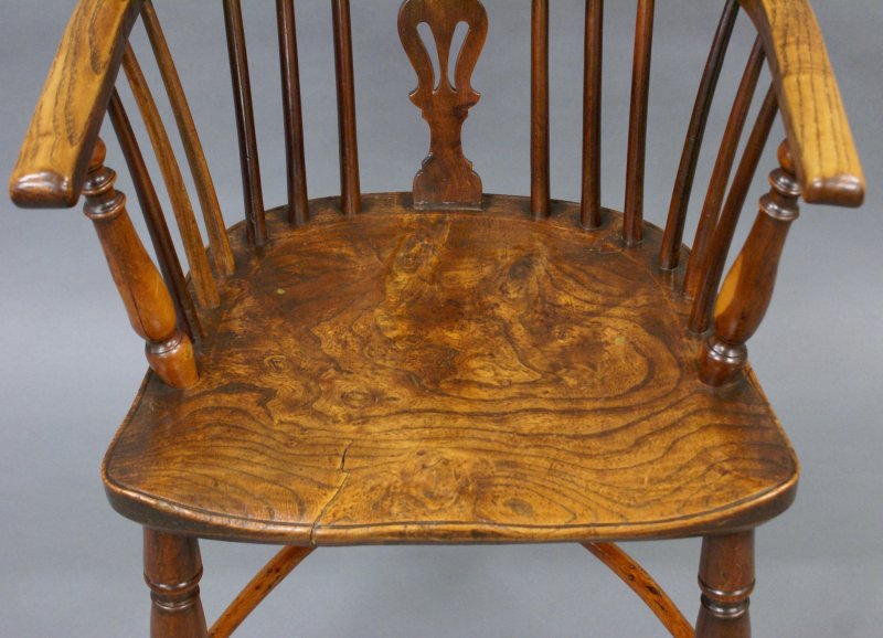 A Yew Tree & Elm Armchair - Image 5
