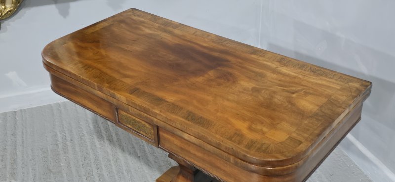 Fine Regency Brass Inlaid Card Table - Image 4