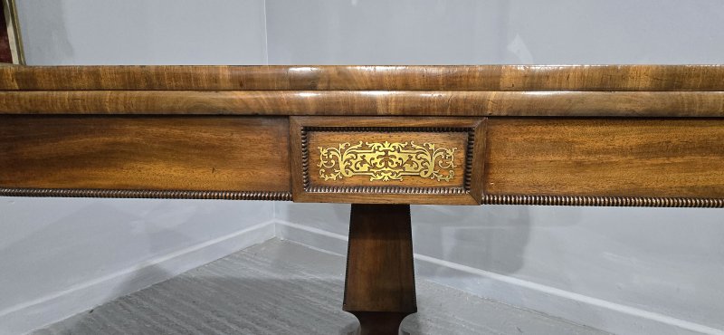 Fine Regency Brass Inlaid Card Table - Image 8