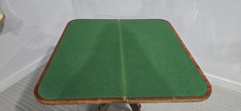 Fine Regency Brass Inlaid Card Table - Image 15