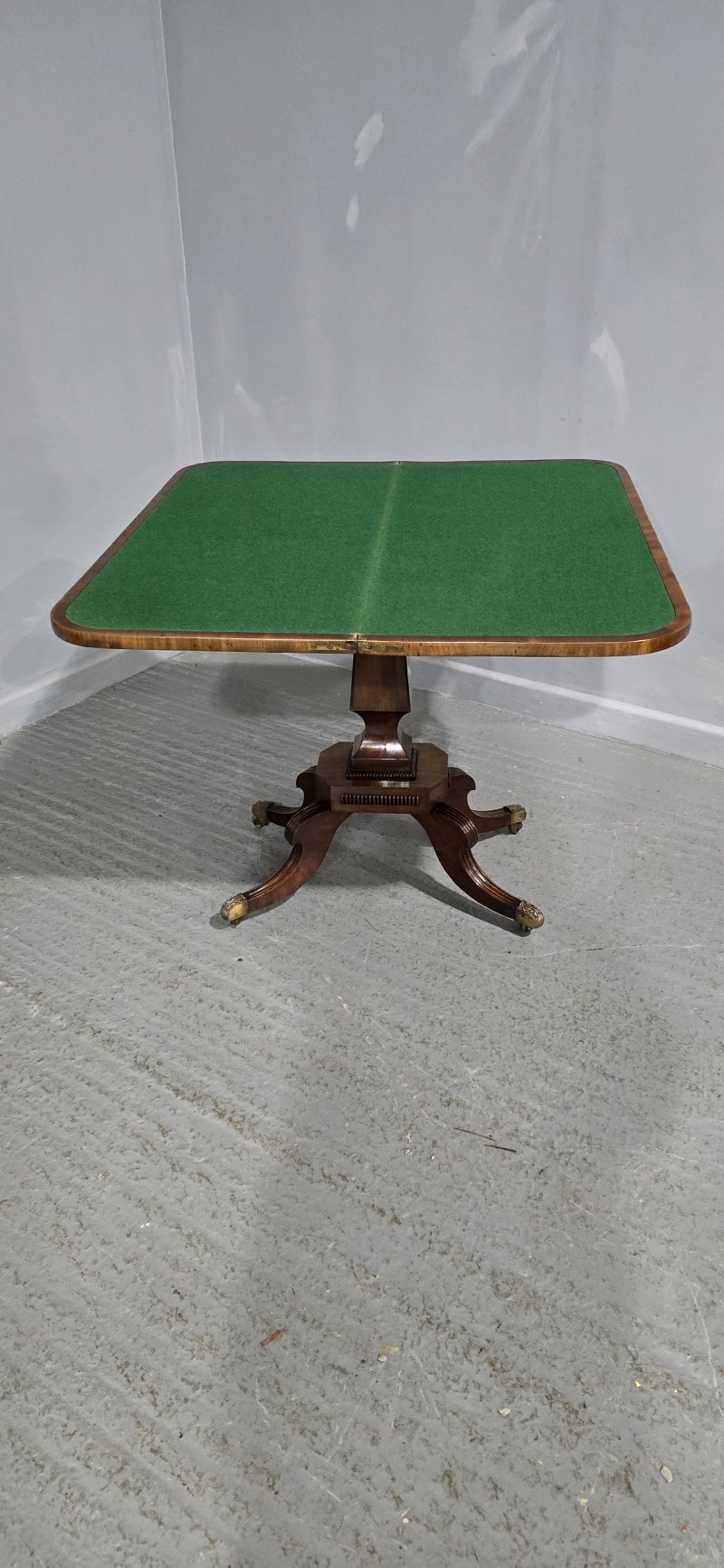 Fine Regency Brass Inlaid Card Table - Image 14